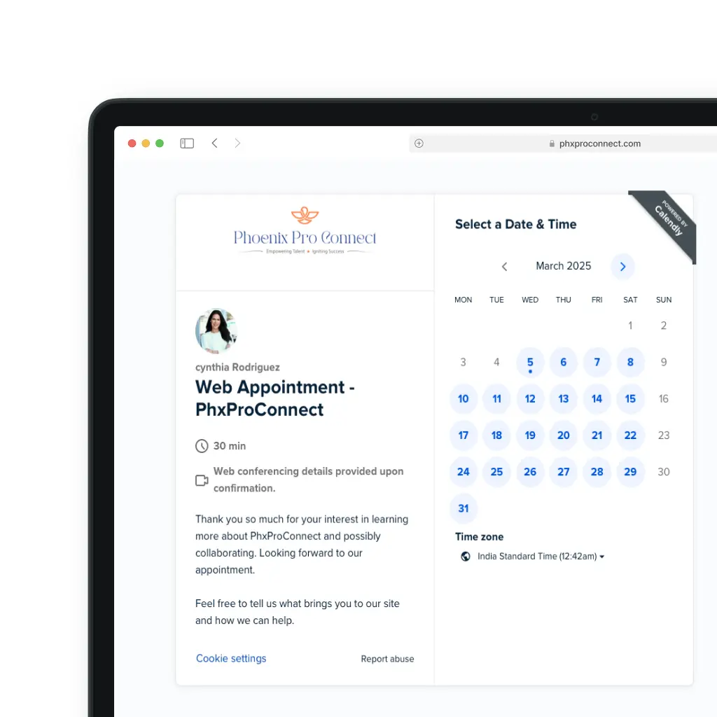 Phx Pro Connect - Booking System - Gagan Sardaar